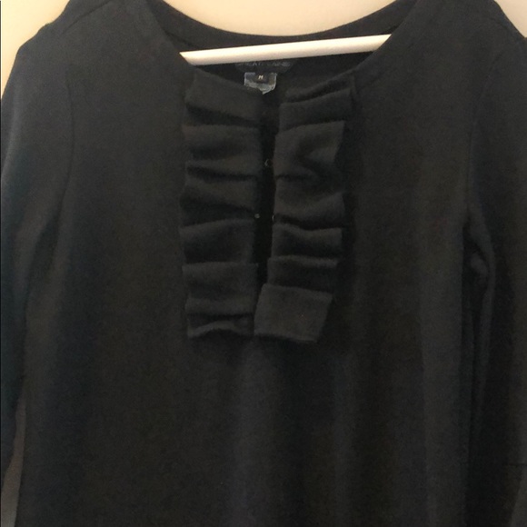 Black Dress Hook and Rye Ruffled Neck line - Picture 3 of 4